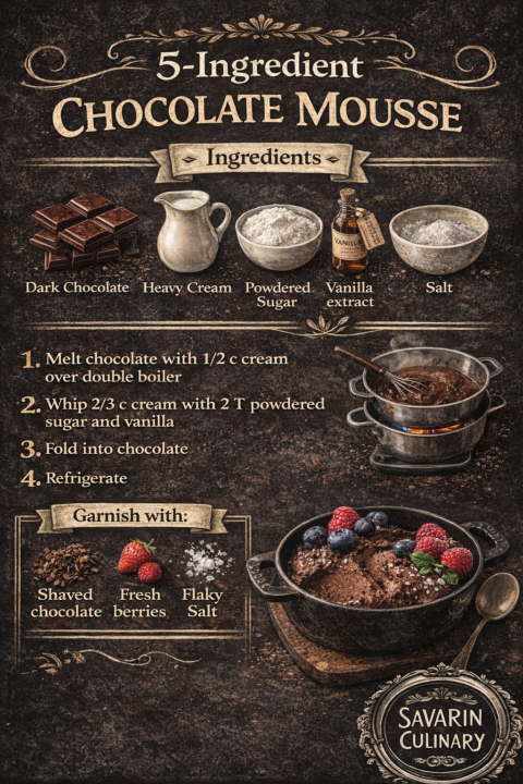 🍫 5-Ingredient Chocolate Mousse (That Actually Feels Fancy)