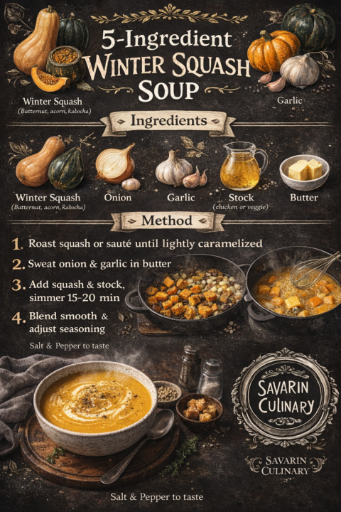 5 ingredient winter squash soup 