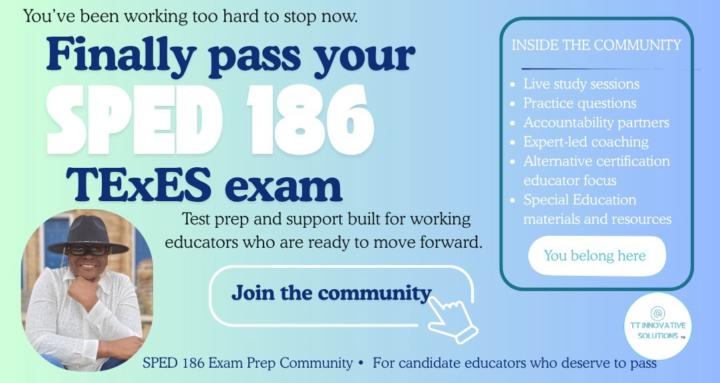 TExES SPED 186 Exam Conquers