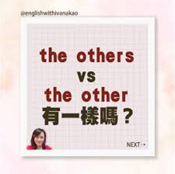 【T2-8】the others vs the other有一樣嗎？