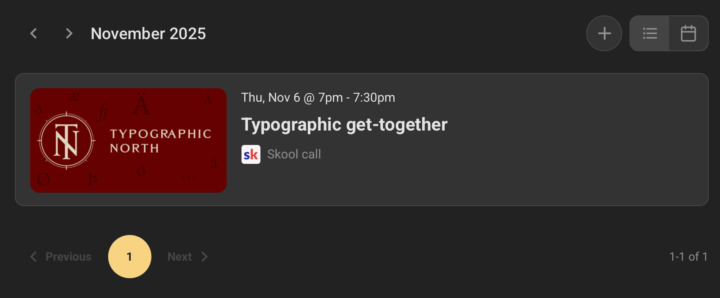 Introducing: The calendar