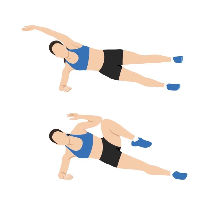 Day 10: The "Oblique Shortener" Side Plank Crunches