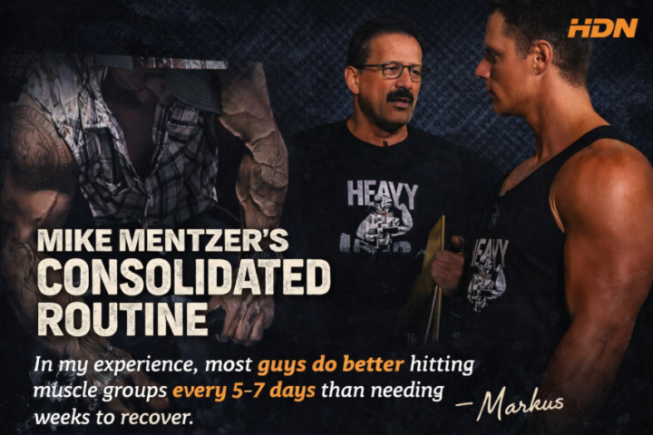 Quick thoughts on the consolidated routine Mike Mentzer used with a handful of clients.