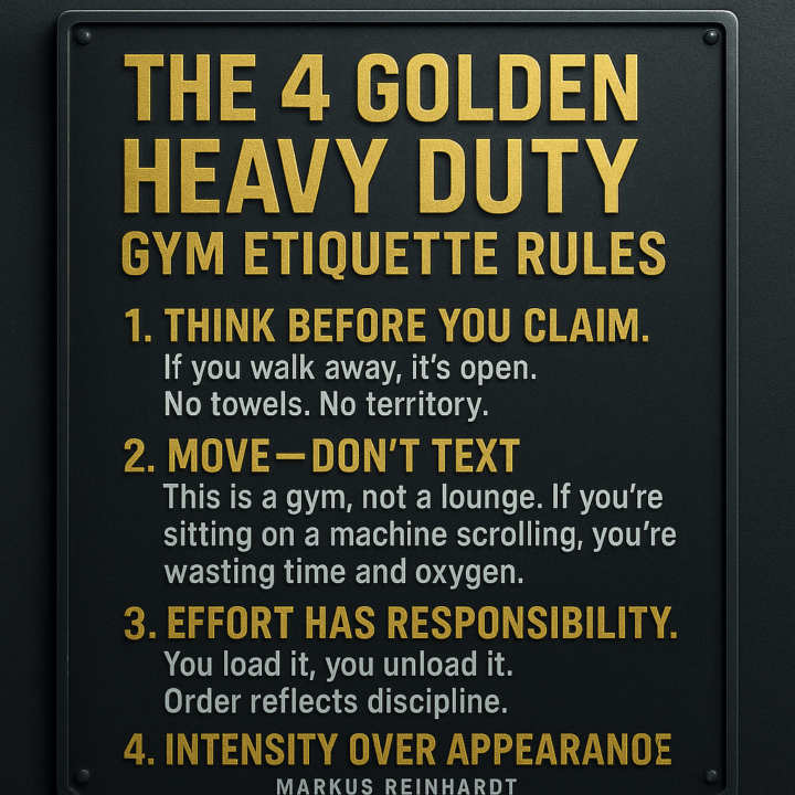 HEAVY DUTY GYM RULES