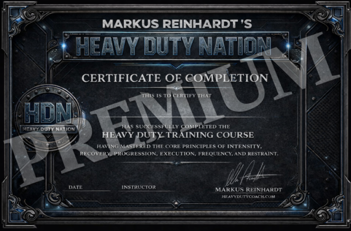 HEAVY DUTY TRAINING FOUNDATIONS — COURSE COMPLETE