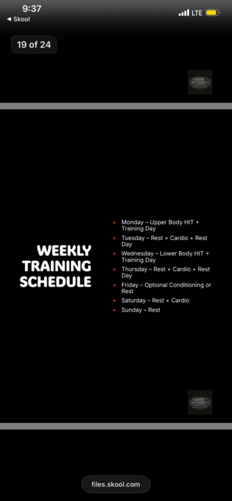 Carb 300 routine 