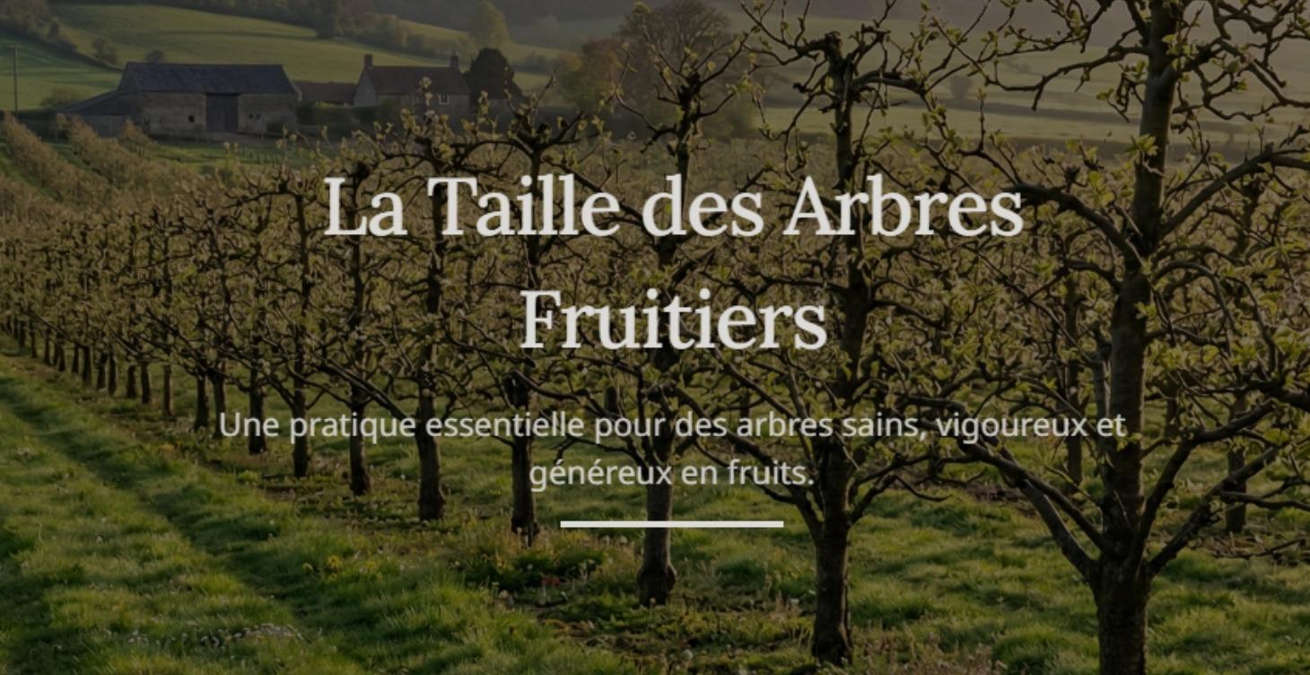 La Taille des Arbres Fruitiers