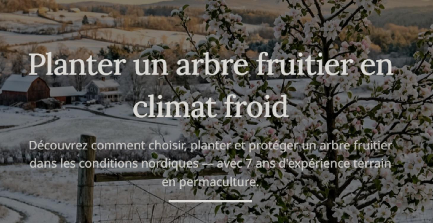 Planter un arbre fruitier en climat froid