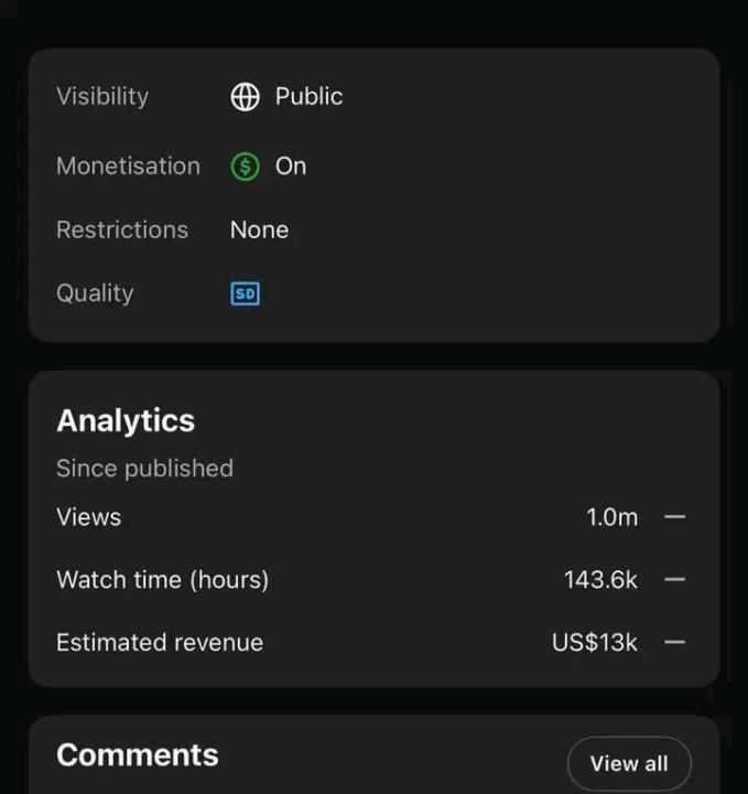 🚀 From 0 to 1,000,000 Views… and $13,000 Revenue 💰