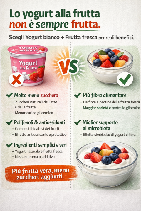 L'alternativa allo yogurt alla frutta, apparentemente salutare