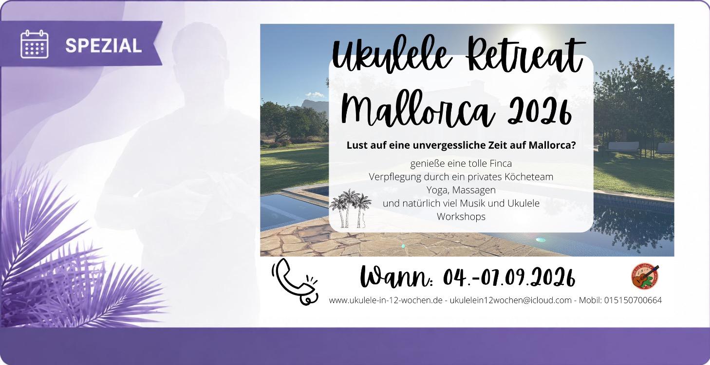 Ukulele Retreat Mallorca 2026