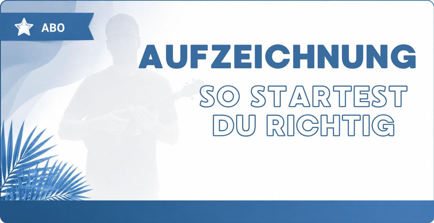 So startest du richtig