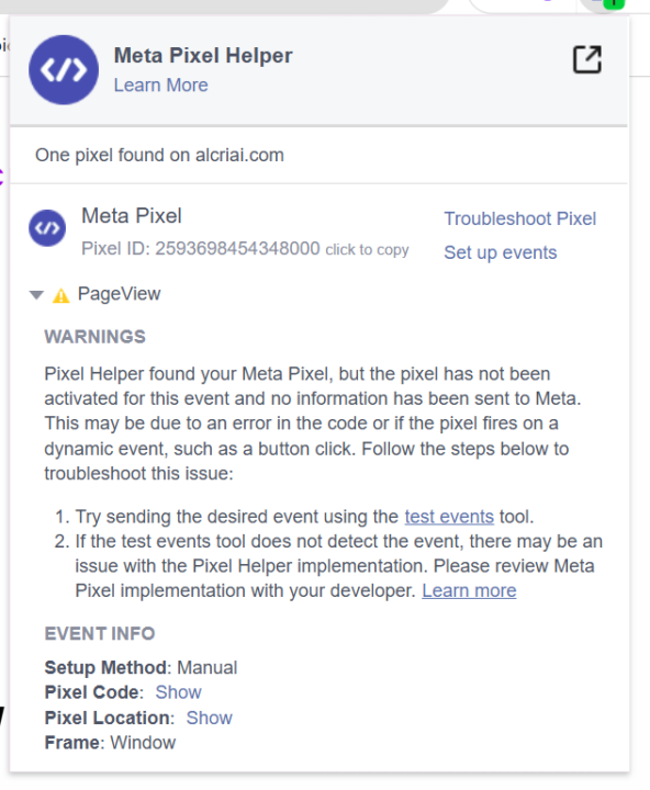 Will pay you to fix metapixel issue