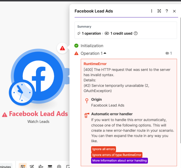 Facebook Lead Automation