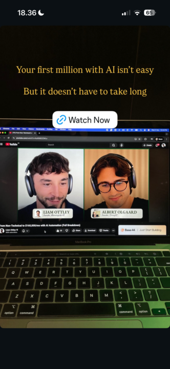 This video will create millionaires (Interview with Liam Ottley)