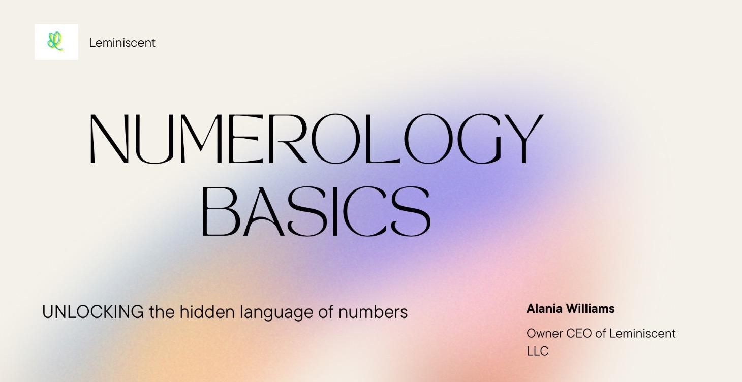 Introducing Numerology