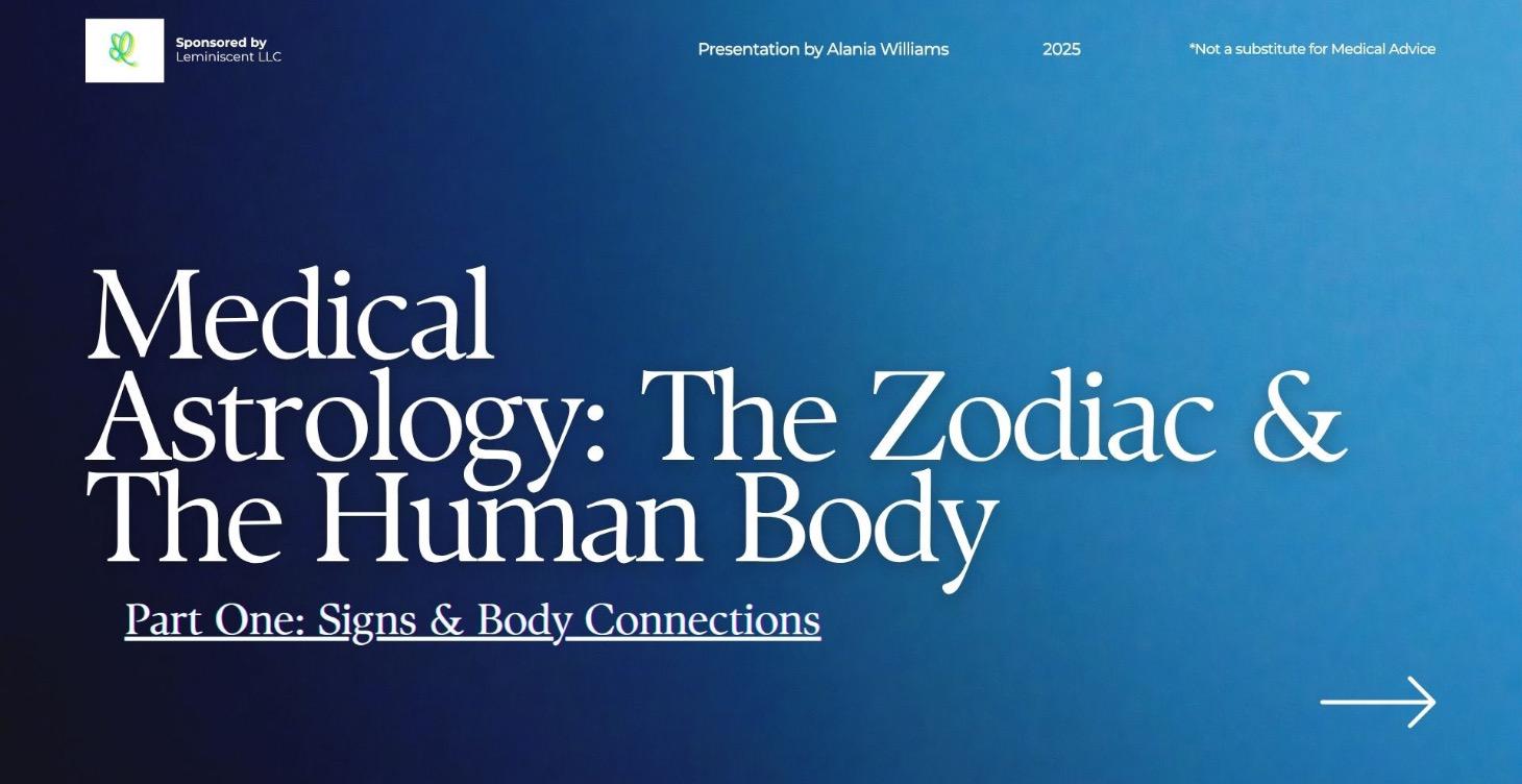 Astrology and Medicine Part One