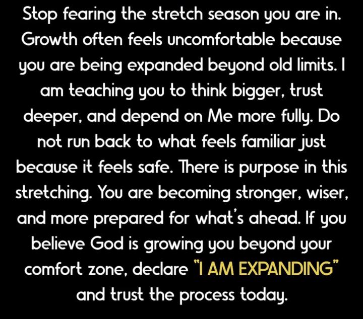 Do not run back to what feels familiar just because it feels safe…