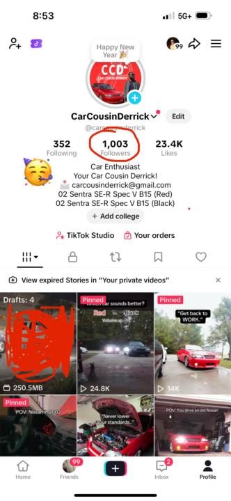 Finally Hit 1,000 Followers in 4months! 