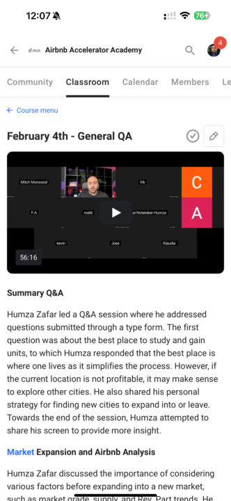 Q&A Sessions Recording 