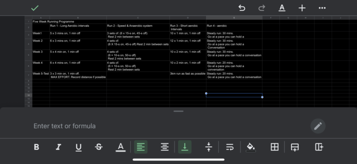 5 week running program 