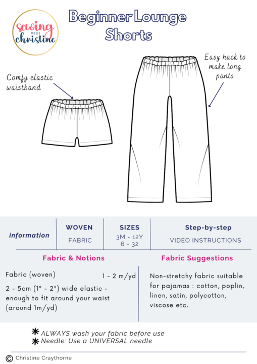 Beginner's Sewing Course STEP 2 - Fabric 🤩