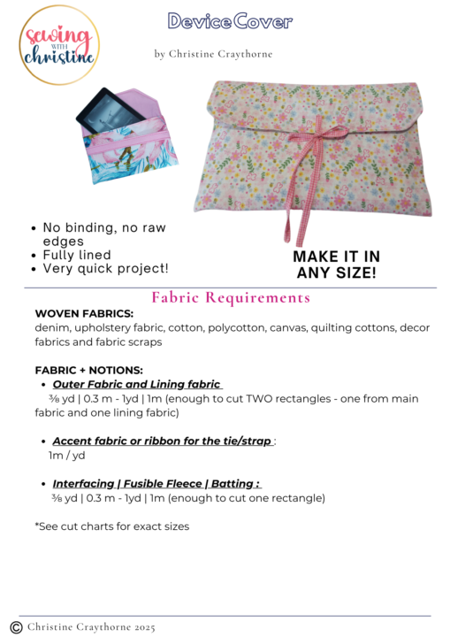 NEW pattern! DAY 3 : Sewing 101 