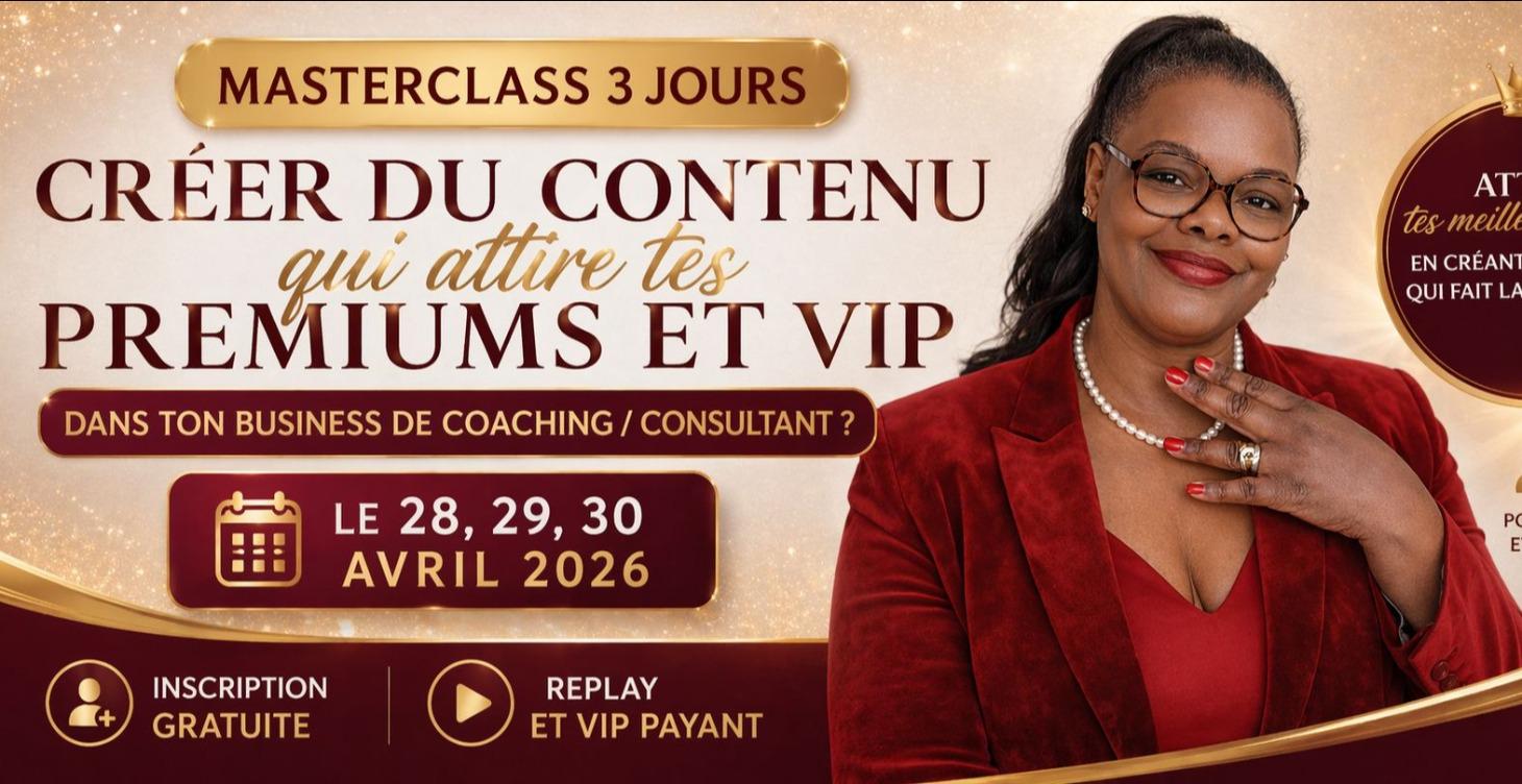 MASTERCLASS 3 JOUR VIP