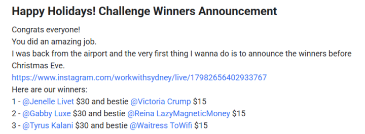 I won a challenge in ASMR Mastery Community 