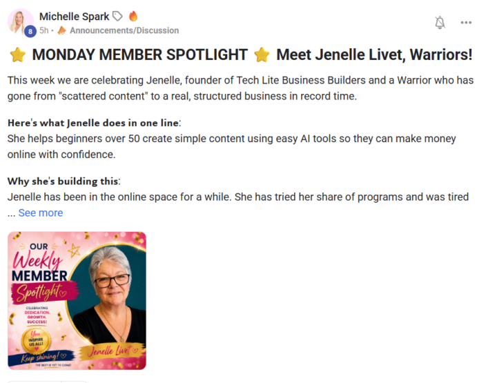 I am Super Excited that I am the featured Member in OPM 