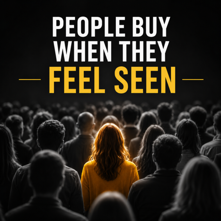 Stop Trying To Sell. Start Making People Feel Seen.