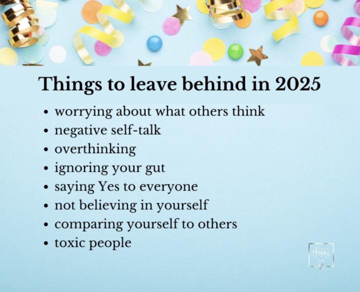 Things to leave behind…
