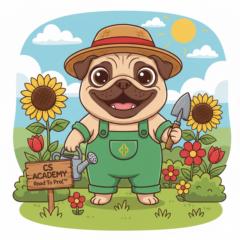 Coach Gloria - La Pug Jardinera