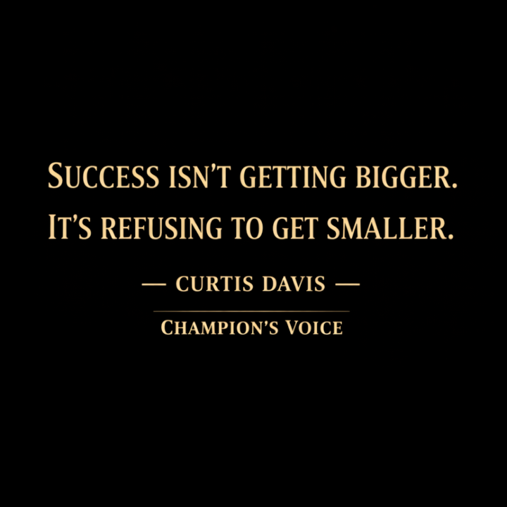  	•	Today’s Choice: Shrink or Stand