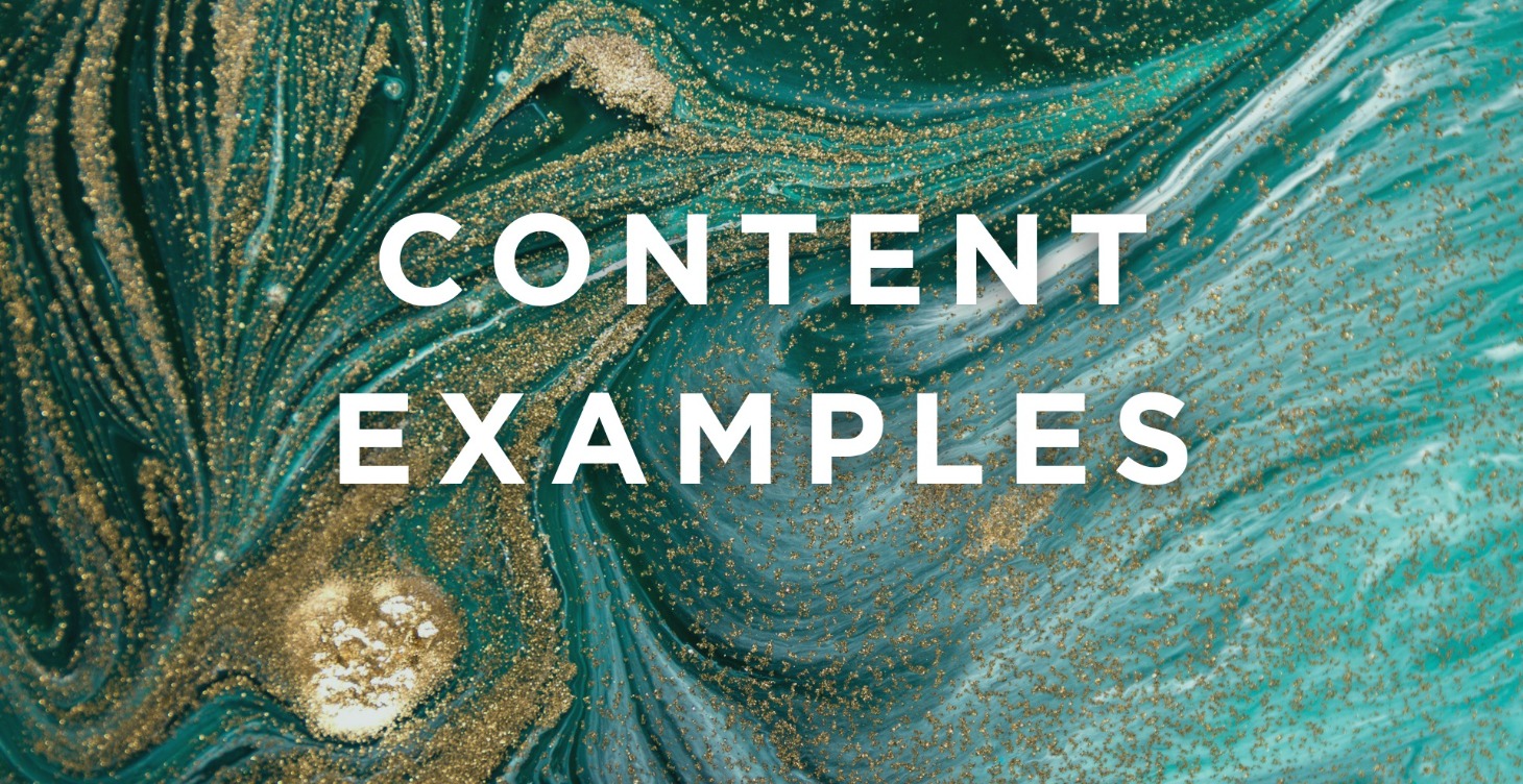 Content Examples