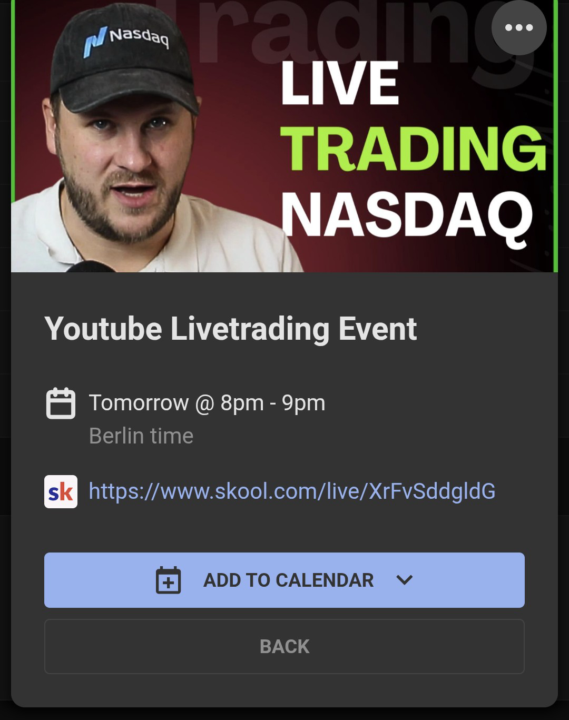 💰 Zusatz Livetrading 