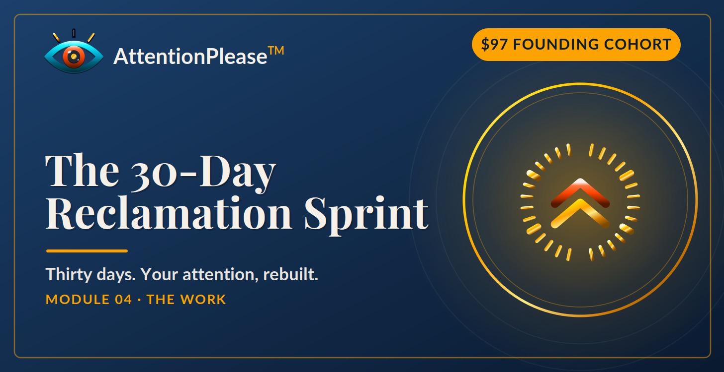 The Thirty Day Reclamation Sprint