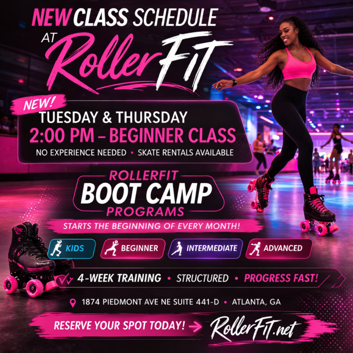 🛼 Open Skating + Daytime Classes Available