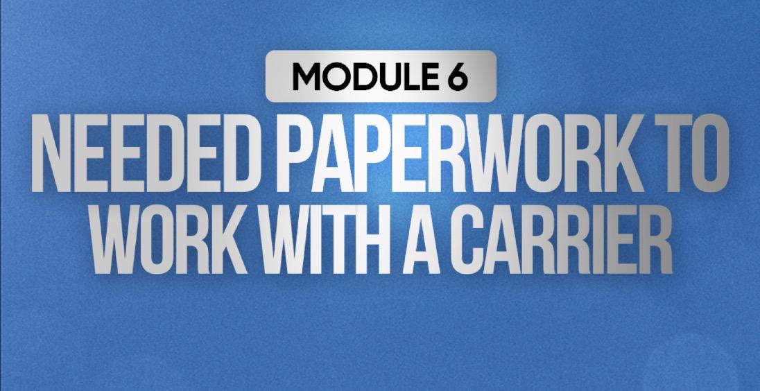 Module 6: Getting Signed Up Properly