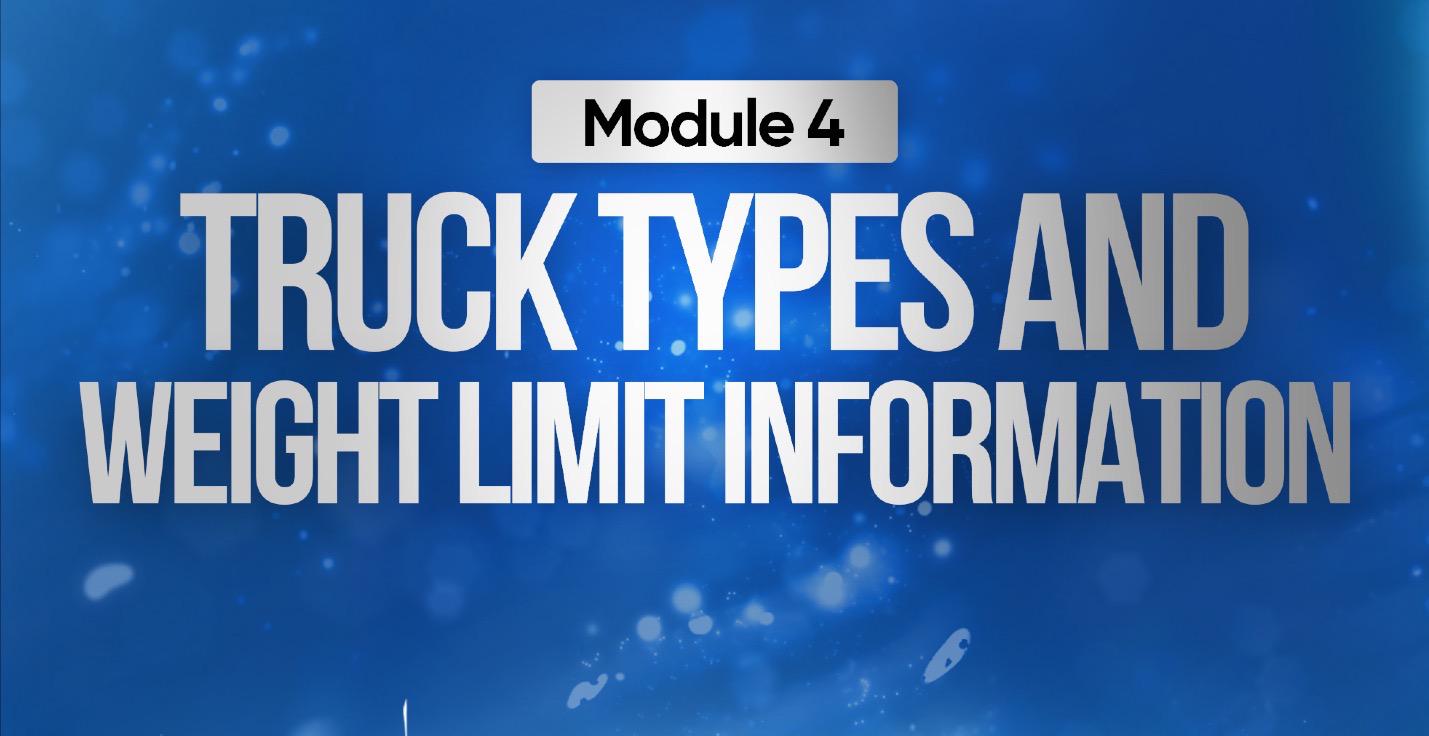 Module 4: Truck Types & Load Matching