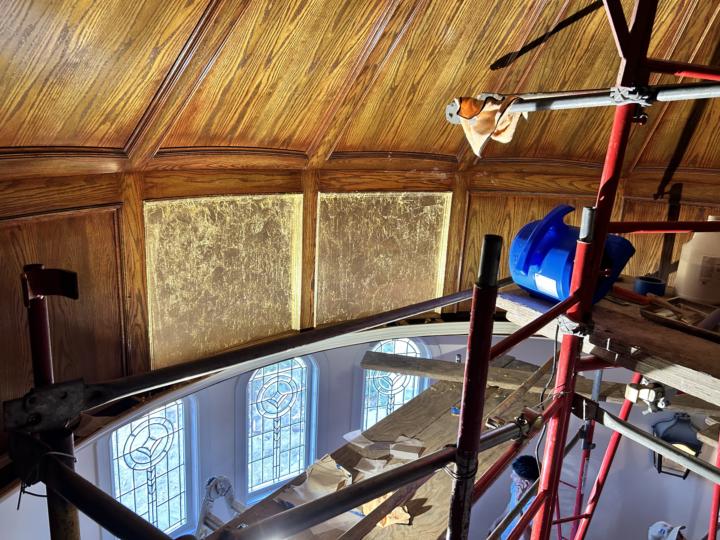 Gold Leaf Dome Ceiling