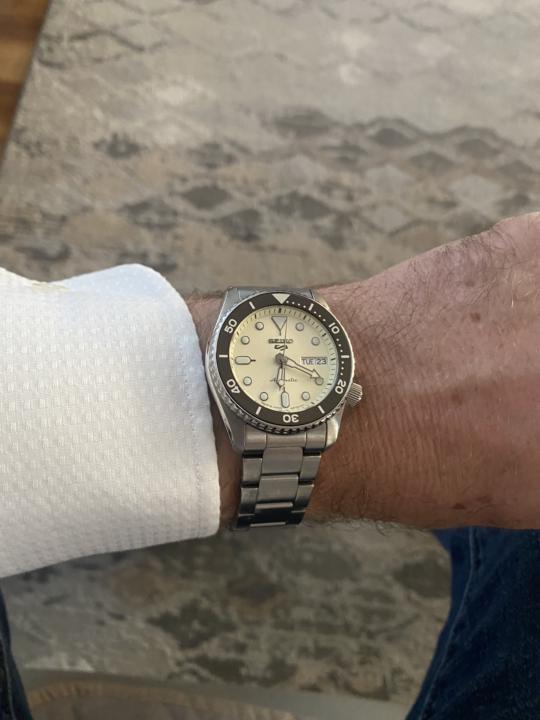 Seiko 5 SRPK31 Creme Dial