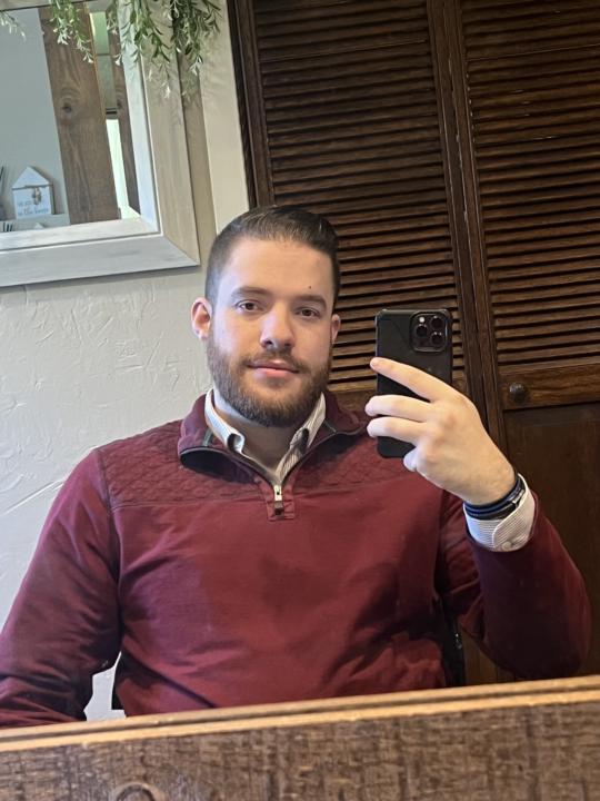 2 outfits with the same shoes, in a wheelchair 