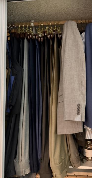 Wooden trouser clamp hangers