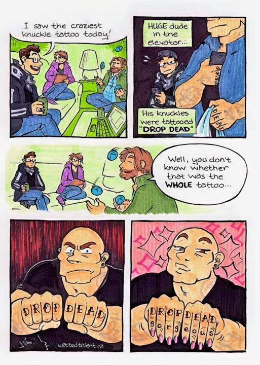 tattoos make a big difference… 😂