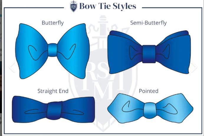 Bow Ties on Short Sleeved Shirts