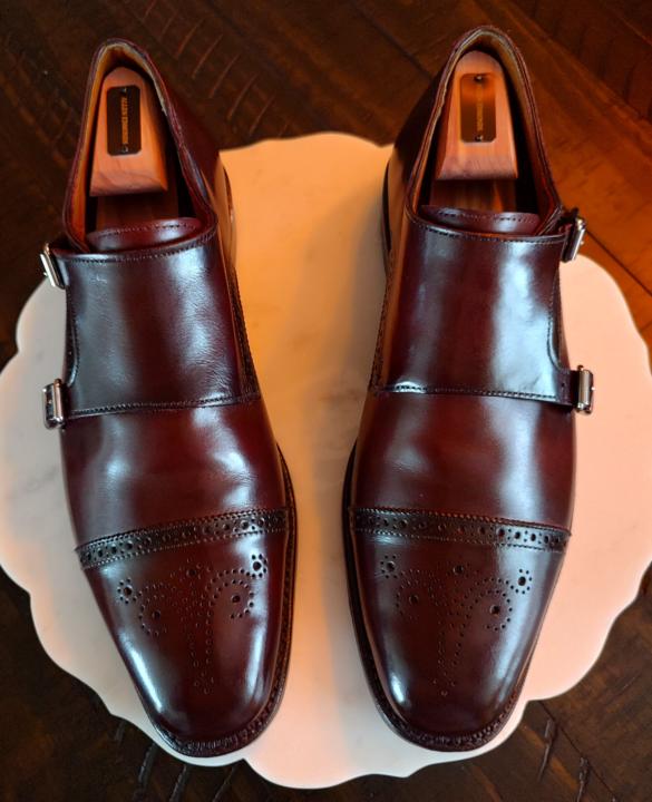 Custom Dye and Finish Work on Allen Edmonds Double Monks: 