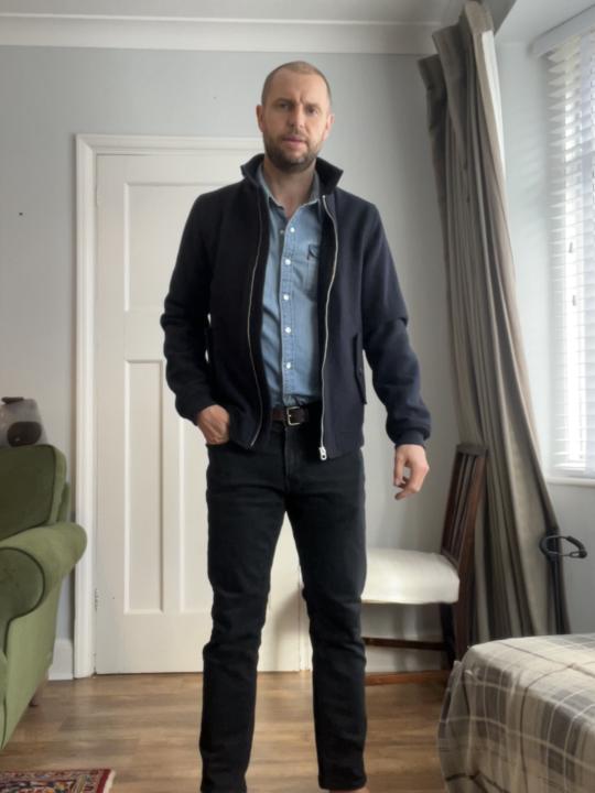 £35 thrifted denims and wools 