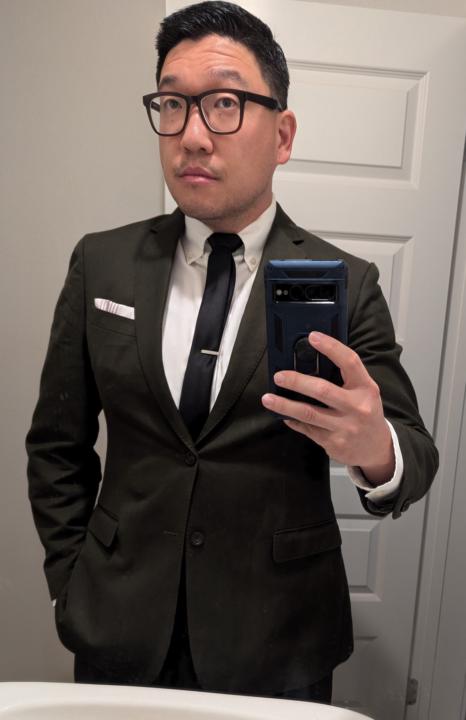 TiB Tie with Olive Suit 
