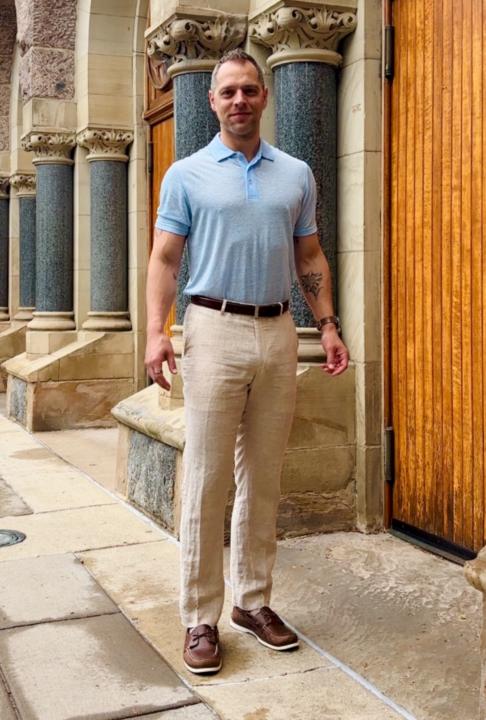 OOTD "heat wave" linen on linen